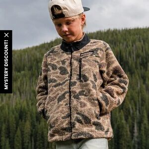 BURLEBO Camo Kids Jacket - Tan and Black